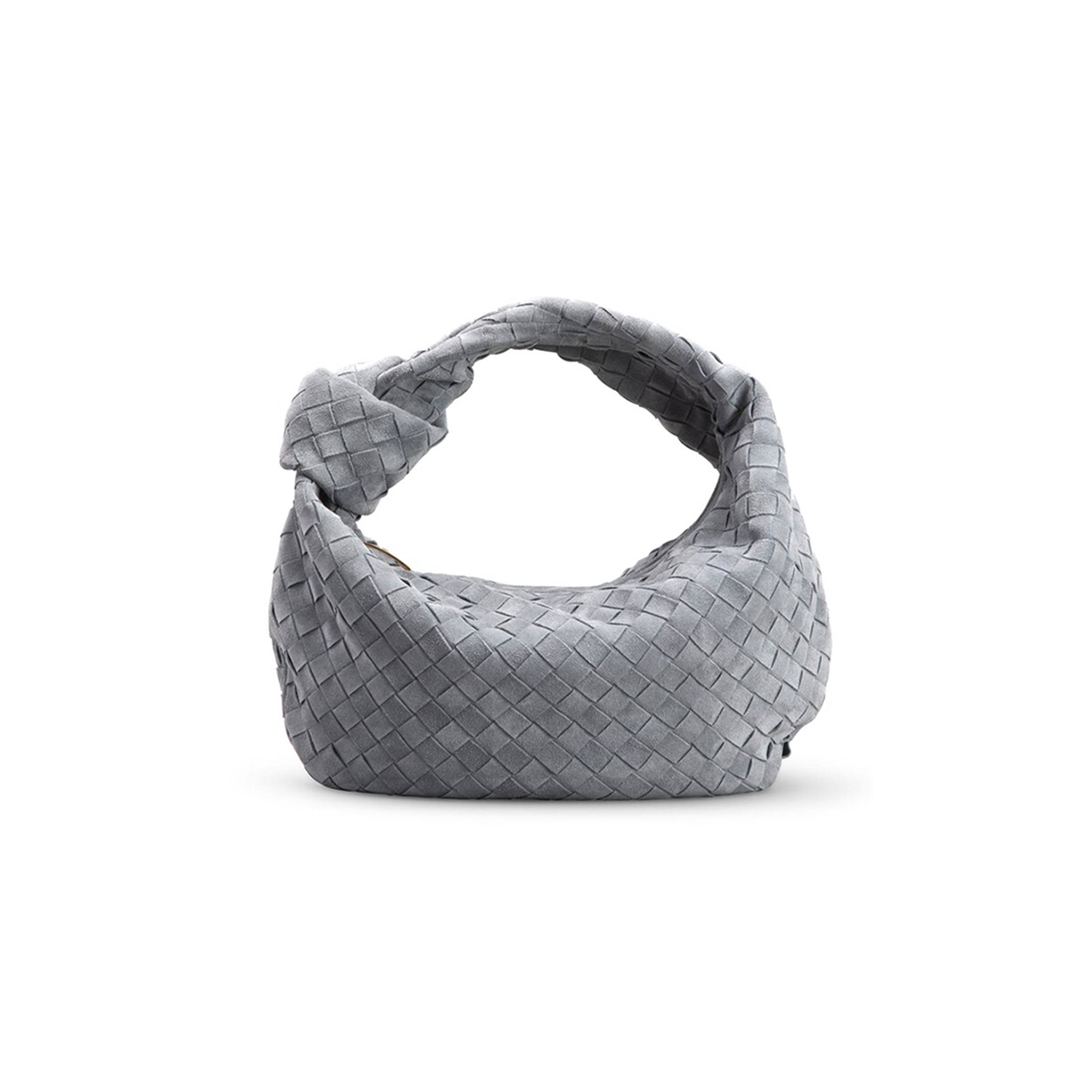 BOTTEGA VENETA JODIE TEEN INTRECCIATO CASHMERE SUEDE SHOULDER BAG  (48*40*16cm)